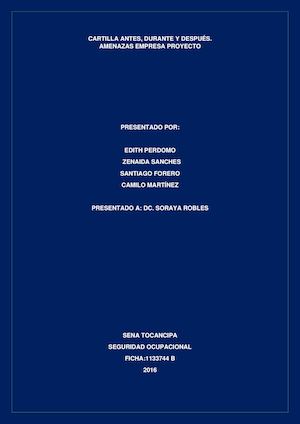 CARTILLA ANTES DURANTE Y DESPUES DE UNA AMENAZA