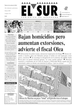 El Sur Martes 04102016