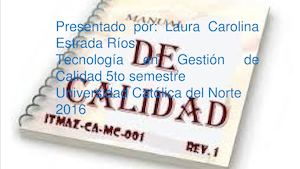 Power Point Manual De Calidad