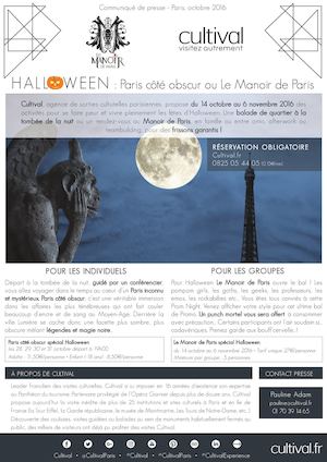 Communiqué de presse Halloween
