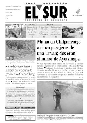 El Sur Miercoles 05102016