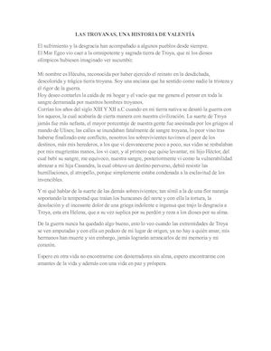 Monólogo De Las Troyanas
