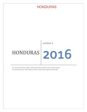 Historia De Honduras brayan