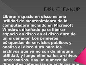 Disk Cleanup