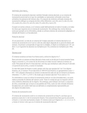 Sistema De Numeracion