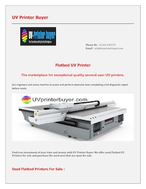 Uv Flatbed Printers For Sale