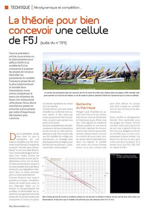 Am105 - Technique - Aérodynamique et compétition - cellule de F5J - part2
