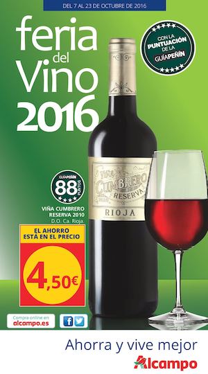 Catálogo Alcampo "FERIA DEL VINO 2016"
