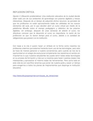 Reflexion Crítica