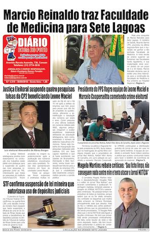 Jornal Diário Boca do Povo de sexta-feira dia 30 de setembro de 2016