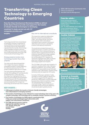 Résumé Managérial N°26 ANG