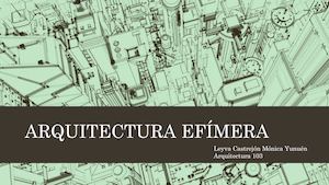 Arquitectura Efímera