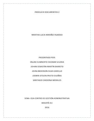 Producir Documentos 2 Taller N°2