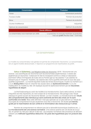 I. Le Consommateur Et Le Producteur