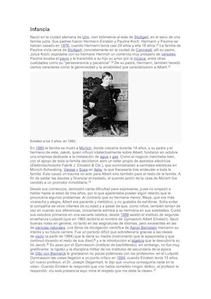 Biografia de Albert Einsten
