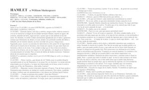 Hamlet De William Shakespeare