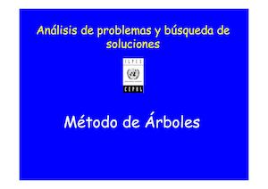 Método Arbol De Problemass Ejemplo