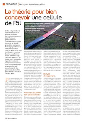 Am104 - Technique  - Aérodynamique et compétition - cellule de F5J - part1