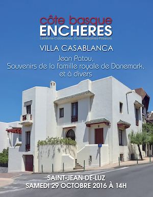 Vente aux enchères samedi 29 octobre 2016 à St-Jean-de-Luz