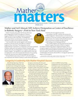 Mather Matters Spring 2016 Issue