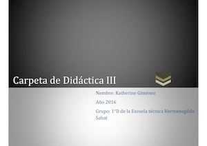 Carpeta de Didáctica III