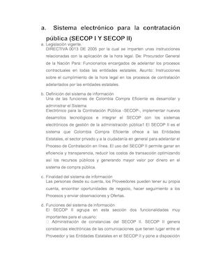 Sistema Electrónico Para La Contratación Pública