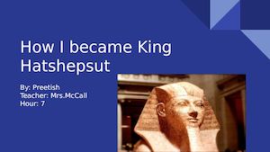 King Hatshepsut
