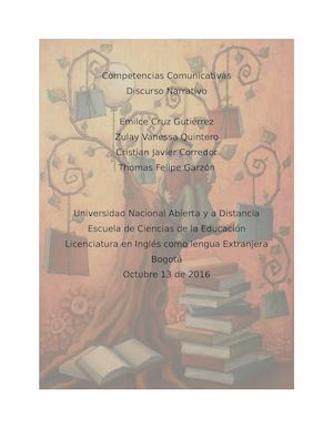 LA NARRACIÓN COMO GUÍA A LA INTERPRETACIÓN E IMAGINACIÓN