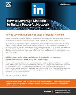 Calaméo - How to Leverage LinkedIn to Build a Powerful Network