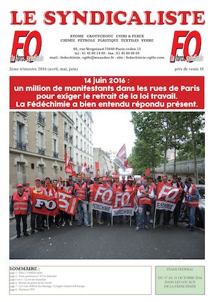 Le Syndicaliste 2eme Trimestre 2016
