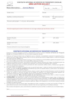Ficha Contrato Transporte 2016 2017 Nuevos Ok