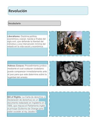 Vocabulario Revolución 1