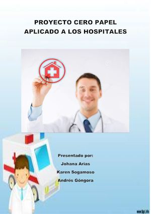 Proyecto Cero Papel Aplicado A Los Hospitales