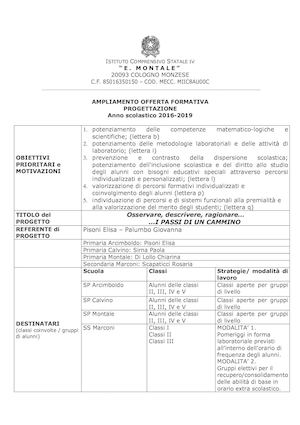 I Passi Di Un Cammino