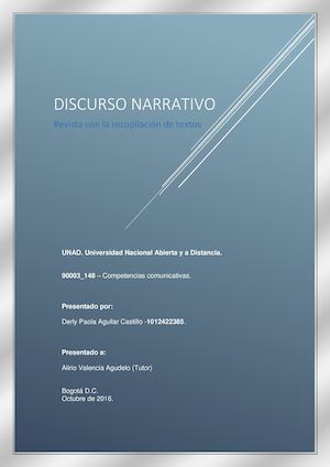 Revista discurso narrativo