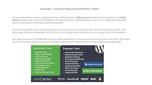Best Premium Job Board Wordpress Theme - JobCareer
