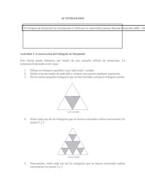 Construcción Del Triángulo De Sierpiski