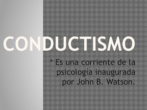 Conductismo