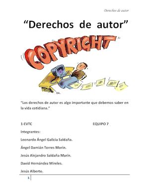 Equipo 7 Derechos De Autor