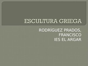6 Escultura Griega