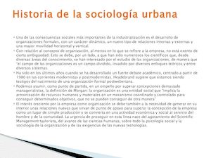 Sociologia Urbana 2016 I