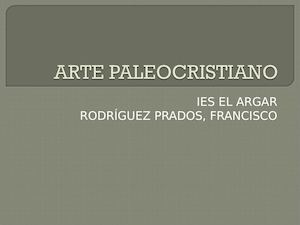 11 Arte Paleocristiano