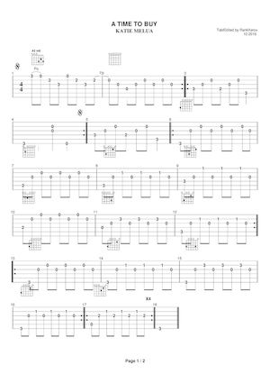 A Time To Buy - Katie Melua - Tab