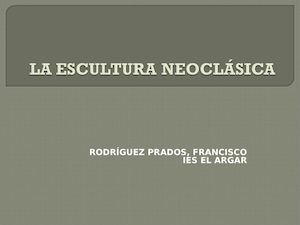 34 Escultura Neoclásica