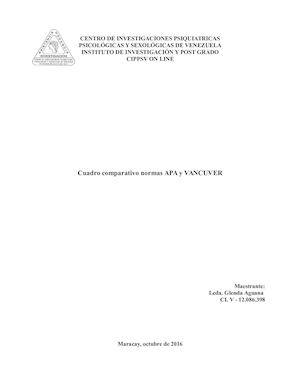Cuadro Comparativo Normas
