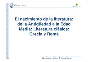 Resumen Grecia y Roma
