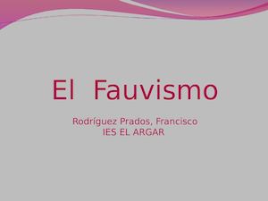 46 El Fauvismo