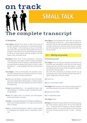 Transcript Ot Small Talk