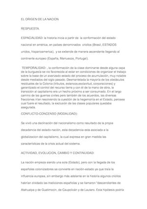TEMA: EL ESTADO – FAMILIA – NACIÓN