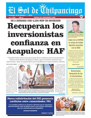 El Sol De Chilpancingo - 16 Octubre  2016